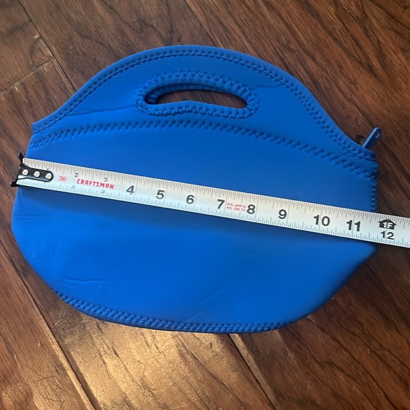 Byo by Built Rambler blue lunch bag zipper closure insulated with carry handles - Picture 6 of 8